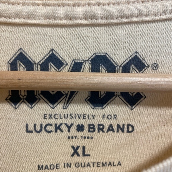 NWT LUCKY BRAND AC/DC ROCK N ROLL TEE SHIRT SIZE XL - Picture 2 of 4